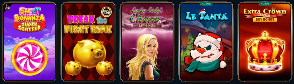 Categorías de juegos en MonsterWin